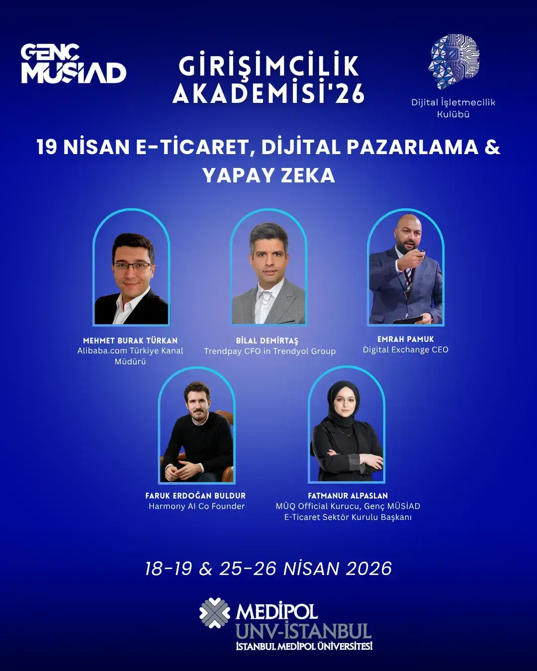 Girişimcilik Akademisi’26 (2.GÜN) E-TİCARET, DİJİTAL PAZARLAMA & YAPAY ZEKA